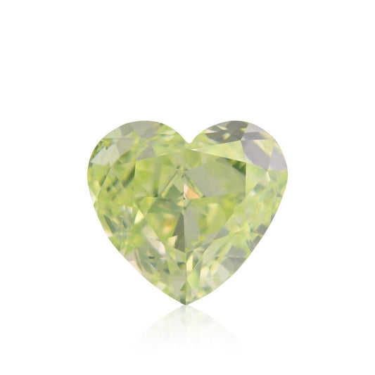 1.00 carat Fancy Yellow Green Natural Diamond Heart Shape GIA Certified