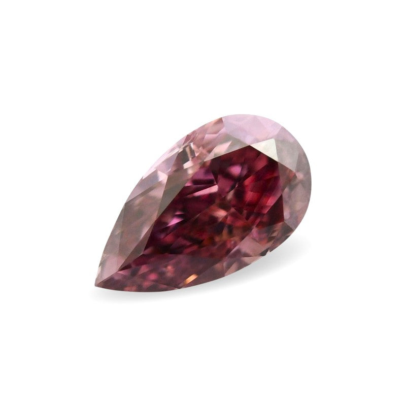 0.29 carat Fancy Deep Pink 100% Natural Diamond Pear Shape GIA Certified