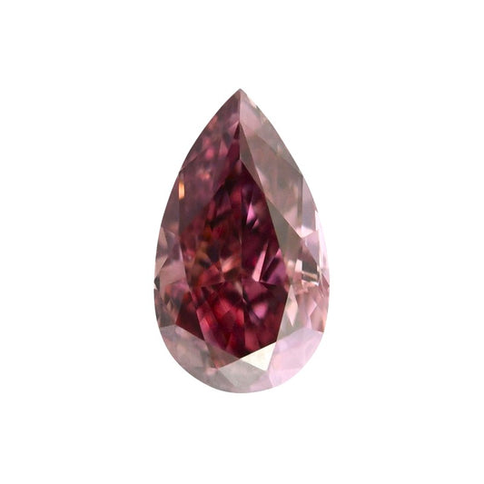 0.29 carat Fancy Deep Pink 100% Natural Diamond Pear Shape GIA Certified